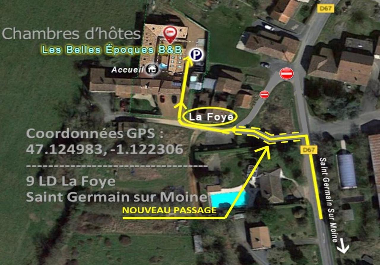 Les Belles Epoques B&B - Piscine - Terrasses - Brumisateurs - Proche Puy Du Fou Saint-Germain-sur-Moine 외부 사진